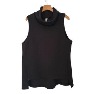 NWT MPG Sport CEO Knit Ribbed Performance Fleece Funnel Neck Poncho Sz M‎ Black
